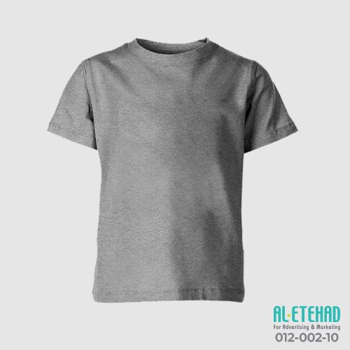 A&Q Grey Plain Cotton T-shirts